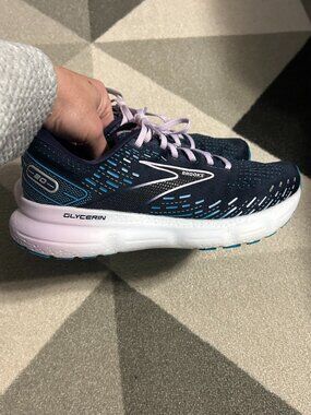 Brooks Women's Glycerin 20 Navy/Teal/Lilac Running Sneakers Women's Size 9.5B